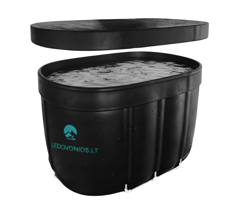 Ovalo formos ledo vonia